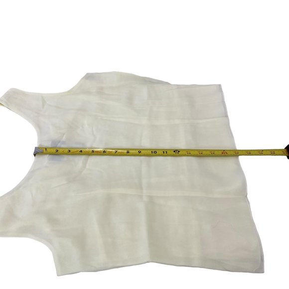 (4-128) Jordan Beige Tank Top With Ruffles on the Front Side Zipper - Picture 9 of 12